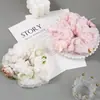 Tela de Borde de Gasa Tubo para el Cabello Anillo de Pelo Cinta Estilo Francés Suave Crema Decoración Interior Lazo Hueco Cinta Estilo Mori Tocado