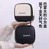 Bolsa de Cosméticos Pequeña Portátil para Salir con Puntadas de Color Contrastante, Bolsa para Rubor, Sombra de Ojos, Lápiz Labial, Polvos, Bolsa de Almacenamiento