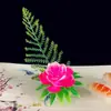 Plato Decorativo de Restaurante de Hotel Flores y Plantas Simuladas Sashimi Archivo Ming Adorno de Plato Frío Plato de Ambiente Sashimi de Salmón Decorativo