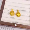 Tienda de Oro Mismo Estilo Arena Oro Punto Diamante Cicada Pequeña Cicada de Oro Colgante Collar Nuevo Estilo Chino Cuerda Hecha a Mano Colgante