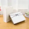 Caja Vacía de Regalo en stock Caja Rectangular de Embalaje para Ropa Camisa Tapa Cielo y Tierra Caja de Regalo de Cumpleaños Caja de Regalo Gris Blanco