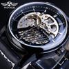 Nuevo ganador estilo europeo y americano moda para hombre casual hueco movimiento mecánico reloj mecánico automático