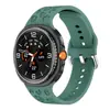 Nuevo Producto Transfronterizo Adecuado para Samsung Watch8 Correa de Reloj Grabada Watch8 Clásico Estampado de Leopardo Hebilla Plateada Correa de Reloj de Silicona