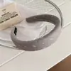 Diadema de Esponja con Estampado de Lazo Pequeño de Color Claro Espesada Aumenta la Altura Tela para la Parte Superior del Cráneo Suave y Cómoda