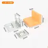 Nuevo Código de Esquina de Plástico Engrosado Conector de Ángulo Recto para Muebles Soporte de Estante Soporte de Panel de Gabinete Código Pequeño para Colgar Venta al por Mayor