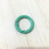 Hebilla de resorte de color, anillo de resorte de aleación de pintura de círculo abierto de metal, cadena para teléfono móvil, cadena para bolso, accesorios hechos a mano