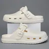 Pantuflas Birkenstock Retro para Hombre en Verano, Transpirables, Cómodas, Hebilla Antideslizante, Sandalias Casuales y de Moda Estilo Coreano Modernas, Sandalias de Dedo