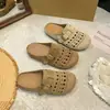 Medias Pantuflas de Cuero Genuino Estilo Birkenstock para Mujer, Nuevo Modelo Otoño 2026, Sandalias Deslizables Cubre-Dedo Perezosas para Mujeres Embarazadas