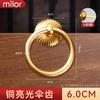 Puxador Anel de Puxar em Cobre Puro Estilo Antigo Chinês Furo Único Simples Puxador de Cobre Porta de Armário Gaveta de Armário Anel de Puxar Todo em Cobre Puxador Retrô