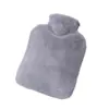 Bolsa de agua caliente de imitación de piel de conejo calentador de manos para inyección de agua calentador de manos invierno calor duradero gran capacidad PVC conveniente bolsa de agua caliente