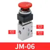 Válvula Neumática Mecánica JINQIX JM-07 Tipo Rodillo Válvula de Control Direccional MV522R/S3BS3R Válvula Manual de Dos Posiciones Tres Vías