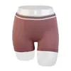 Ropa interior deportiva para mujer con control de abdomen, anti-exposición, entrepierna extendida, borde anti-enrollamiento, venta al por mayor, bóxer de algodón puro de talle alto para levantar glúteos para mujer