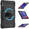 Funda Adecuada para Tableta Samsung Tab S9 Fe Plus 12.4 con Soporte Giratorio X610 Funda Protectora de Cobertura Total a Prueba de Tres