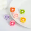 Pérolas do oceano de resina, acessórios de conchas coloridas, acessórios para joias artesanais com cola de creme DIY, miniaturas oceânicas para casa de bonecas