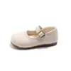 Zapatos de Cuero para Niñas Pequeñas 2026, Zapatos Individuales Antideslizantes de Suela Suave, Estilo Primavera y Otoño, Zapatos de Princesa Transpirables de Suela Suave Estilo Coreano