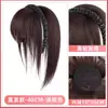Peluca con diadema integrada con postizo para mujeres para cubrir las canas en la frente, añade volumen, flequillo sin costuras