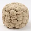 Cojín de Hilo de Bola Grande Manta Tejida a Mano Material para Colcha DIY Cubierta de Manta Hilo con Pompón Cojín Tipo Saco de Frijoles