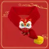 Bufanda linda de Año Nuevo para Gatos y Perros, Accesorio Navideño de Reno para Mascotas, Calentador de Cuello Festivo Rojo para Perros Pequeños
