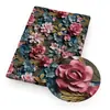 50x45cm Tela impermeable DIY tela de cáñamo tejida entretela tela tejida flor 3d flor impresa tela hecha a mano 1Yc44119