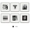 Pintura Moderna Minimalista en Blanco y Negro para Vestíbulo, Fotografía de Alta Gama, Pintura Colgante Vintage, Fabricante de Pinturas Decorativas Industriales de Seis Piezas para Sala de Estar