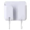 Estante de almacenamiento de noche para carga de teléfono móvil, pasta fija para colgar en la pared, almacenamiento sin perforaciones, soporte para teléfono móvil, caja de almacenamiento para control remoto