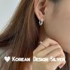 Aretes Geométricos Torcidos de Plata Esterlina S925 Nicho Ins Libro Rojo Pequeño Explosivo Lujo Ligero Moda Nicho Diseño Aretes