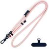 Cordón para teléfono móvil de 8 mm de grosor, retráctil, ajustable, para el cuello, antipérdida