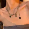 Colección de Collares Clavícula de Diseño Nicho, Collares Cruzados Estilo Chica Picante, Collares Resistentes con Pedrería Góticos Estilo Europeo y Americano Dulces Frescos Versátiles para Mujeres