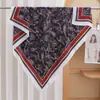 90 Pañuelos Cuadrados Grandes, Brocado de Nube de Seda Artificial, Estilo Primavera y Verano, Versátiles y de Moda, Pañuelos de Seda de Alta Gama para Mujer, Pañuelos Decorativos Profesionales para el Cuello