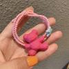 Cuerda para el Cabello de Oso de Color Ins Lindo Color Caramelo Esmerilado Anillo para el Cabello Cuerda para la Cabeza de Niña Liga Coreana para Moño Accesorios para el Cabello