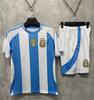 Uniforme de fútbol de la selección nacional argentina 24-25B, ropa para niños, uniforme de entrenamiento para adultos, camiseta de 16 yardas, talla 3XL