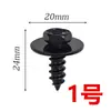 Guardabarros de Coche Protector de Sellado Clip de Remache Tornillo Sujetador Parachoques Cabeza Hexagonal Tornillo Autorroscante Universal
