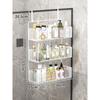 Colgador de Baño Estante de Almacenamiento para Inodoro sin Perforaciones Estante para Almacenar Toallas para Ducha Puerta de Vidrio en stock