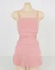 Traje de Baño de una Pieza para Mujer Tallas Grandes, 3 Colores Sólidos, Gama Alta, Estilo Coreano, Cintura Alta, Conservador, Cubre Vientre, Adelgazante, Estilo ins