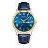 Relógio Masculino Orsga Aço Dourado e Preto Calendário Duplo com Diamantes, Estilo de Negócios Fashionável, Transmissão ao Vivo do Fabricante, Relógio de Pulso a Quartzo Transfronteiriço para Homens