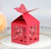 Noivado laser tridimensional borboleta caixa de doces Chocolate Hollow rosa rosa caixa de papel caixa de doces atacado