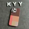 Adecuado para iPhone 17 Pro Max Funda Magnética para Teléfono Color a Cuadros de Kevlar Combinación de Colores Cubierta Protectora con Sensación de Piel para Apple 16 13