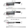 Juego de Cuchillos de Cocina con Patrón de Damasco Imitación, Acero de Alto Carbono para Uso Doméstico, Cuchillo de Chef Doble Propósito para Cortar y Picar