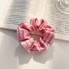 Nuevo coletero coreano de cuadros florales para mujer, de alta gama, dulce y lindo, liga para el pelo elegante