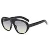 Gafas de Sol Estilo Europeo y Americano Y2K para Hombres y Mujeres, Gafas de Sol Pilot Oversize de Alta Gama para Cara Grande, Gafas de Sol de Moda para Mujer