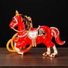 Llavero de Caballo del Zodiaco Incrustado de Diamantes Metal Lindo Colgante para Bolso de Mujer Anillo de Llavero Colgante de Pony Regalo