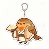 Pingente Chaveiro Acrílico Pisco-de-peito-ruivo Europeu Desenho Animado Criativo Presente Decoração de Mochila Mercadoria de Anime Transfronteiriça