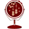 Set de Espejo Rojo de Boda para la Novia, Dote para la Novia, Celebración de Boda, Espejo de Maquillaje, Preparación de Boda, Colección de Artículos para Boda
