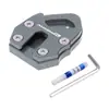 Adecuado para Sanyang MAXSYM TL500 TL508 soporte para pie de aleación de aluminio modificado para ampliar el soporte lateral del asiento la almohadilla del pie del soporte lateral
