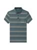 Verano Nueva Camiseta de Algodón de Manga Corta para Hombre Bolsillo Real Solapa Combinación Total Suelta Camisa POLO para Hombre de Mediana Edad