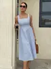 Vestido de Moda Transfronterizo 2026 para Mujer, Estilo Hot Girl, Espalda Descubierta, Cintura Alta, Estilo Casual de Playa de Verano, Vestido Corto Rayado Floral