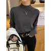 Top base de punto para mujer estilo Chanel 2026 nuevo punto primavera y otoño top de cuello medio suéter de cuello medio alto otoño e invierno