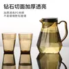 Tetera de PC, Tetera Resistente a Altas Temperaturas, Jarra Acrílica, Jarra para Jugos, Jarra para Agua Fría, Jarra Portátil de Grado Alimenticio para Restaurante y Hogar