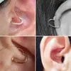 Explotaciones transfronterizas Anillo de hueso de amor de titanio G23 personalidad simple circón perforación del cuerpo humano anillo sin costuras