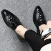 Zapatos de piel de cocodrilo para hombre una generación de comercio exterior talla grande 47 zapatos de hombre formales de negocios zapatos de hombre de piel de vaca Wenzhou
